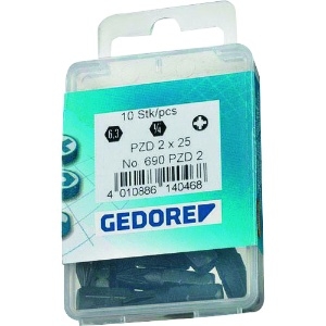 GEDORE スクリュードライバービット 685 1/4 2.5mm 10本入 スクリュードライバービット 685 1/4 2.5mm 10本入 6538880 画像2