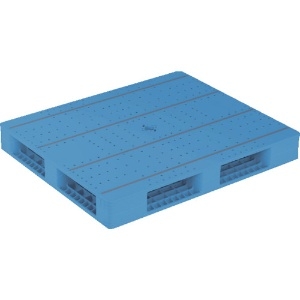 サンコー プラスチックパレット 840145 LX-102112R4 ブルー プラスチックパレット 840145 LX-102112R4 ブルー 84014501-BL503 画像2