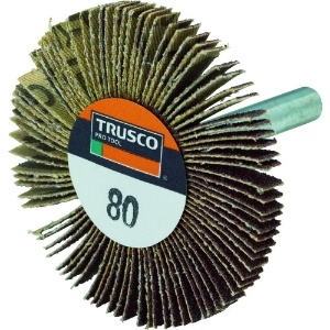 TRUSCO 薄型フラップホイール 50X5X6 #80 5個入 UF5005-80