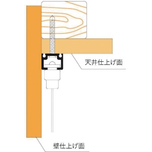 ニッサチェイン 天井用 ワイヤーセット 1.5M フックタイプ 天井用 ワイヤーセット 1.5M フックタイプ Y-421 画像4