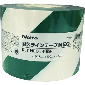 ニトムズ 耐久ラインテープDLT-NEO100x50白/緑 耐久ラインテープDLT-NEO100x50白/緑 Y6082 画像2