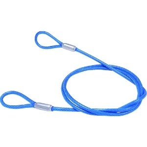 ニッサチェイン 鉄製カットワイヤー アルミカシメ 青PVCコーティング 3(4.3)X545mm Y-65