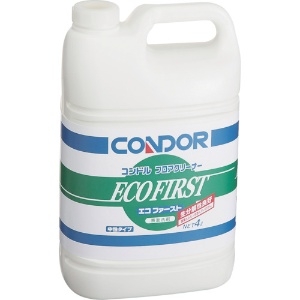 コンドル 床用洗剤 フロアクリーナー「エコファースト」 4L CH525-04LX-MB