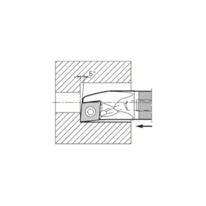 京セラインダストリアルツールズ 内径・奥端面加工用超硬防振バー E-SCLP-A(N) E12Q-SCLPR08-14A