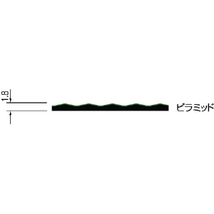 コンドル 床保護シート ニュービニールシート ピラミッド 幅910mm×20m 緑 床保護シート ニュービニールシート ピラミッド 幅910mm×20m 緑 F-169-P-G 画像2