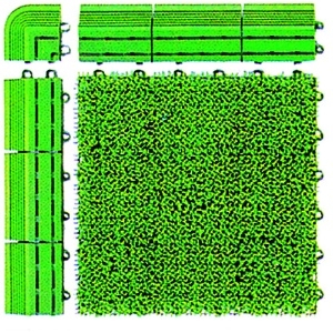 コンドル ジョイント型人工芝 エバック若草ユニット用共通縁 縁駒O ジョイント型人工芝 エバック若草ユニット用共通縁 縁駒O F-53-O 画像2