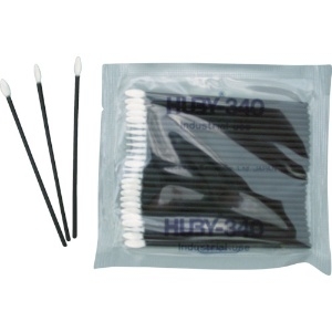 HUBY HUBY 3インチ 工業用綿棒(先端平型/導電プラ軸使用)FS-010 (12500本入) FS-010