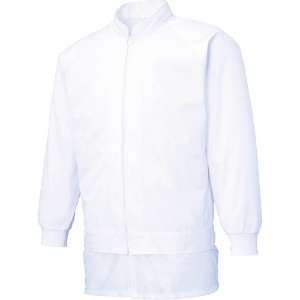サンエス 男女共用混入だいきらい長袖ジャケット L ホワイト FX70971R-L-C11