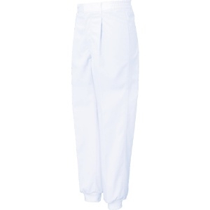 サンエス 男性用混入だいきらい横ゴム・裾口ジャージパンツ L ホワイト FX70976J-L-C11