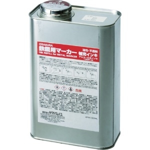 サクラ 鉄鋼用マーカー補充インキ 黄 HPKK1000ML-3Y