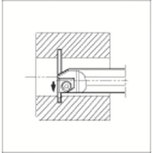 京セラインダストリアルツールズ 大内径深溝入れ加工用ホルダ KIGH 大内径深溝入れ加工用ホルダ KIGH KIGHR5540B-7