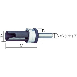 NOGA 2-18外径用カウンターシンク90°MT-1シャンク 2-18外径用カウンターシンク90°MT-1シャンク KP02-015 画像2