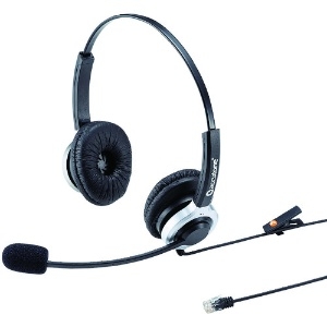 SANWA 電話用ヘッドセット(両耳タイプ) MM-HSRJ01