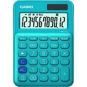 カシオ カラフル電卓(ミニジャストタイプ12桁) カラフル電卓(ミニジャストタイプ12桁) MW-C20C-BU-N