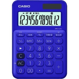 カシオ カラフル電卓(ミニジャストタイプ12桁) カラフル電卓(ミニジャストタイプ12桁) MW-C20C-PL--N