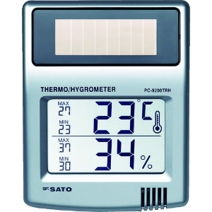佐藤 ソーラーデジタル温湿度計 ソーラーデジタル温湿度計 PC-5200TRH