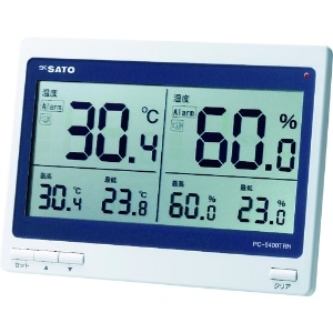 佐藤 【生産完了品】デジタル温湿度計 PC-5400TRH PC-5400TRH