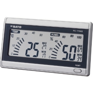 佐藤 デジタル温湿度計 デジタル温湿度計 PC-7700-2