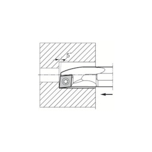 京セラインダストリアルツールズ 内径・奥端面加工用超硬防振バー C/E-SCLC-A(N) S08X-SCLCR06-10A