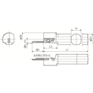 京セラインダストリアルツールズ 小内径ボーリング システムバー S-SVN-N S12F-SVNR12N