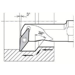 京セラインダストリアルツールズ 倣い加工用鋼バー S-SVUC(B)-A 倣い加工用鋼バー S-SVUC(B)-A S12M-SVUCR08-16A