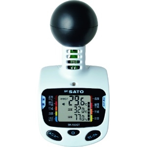 佐藤 【生産完了品】黒球型携帯熱中症計 SK-180GT(8313-00) SK-180GT