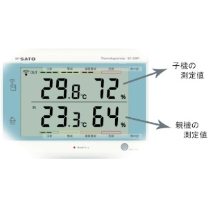 佐藤 最高最低無線温湿度計 SK-300R(8420-00) 最高最低無線温湿度計 SK-300R(8420-00) SK-300R