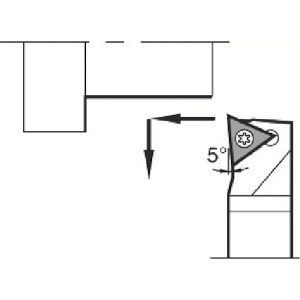 京セラインダストリアルツールズ 外径・引き端面加工用スモールネガホルダ 自動盤用 STLN STLNR1010K-09FF