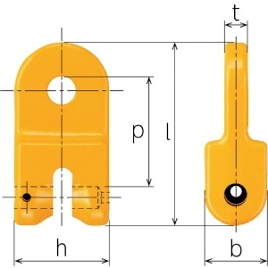 キトー チェンスリング カナグ部材(ピンタイプ) ツナギカナグVA 基本使用荷重2.0t チェンスリング カナグ部材(ピンタイプ) ツナギカナグVA 基本使用荷重2.0t VA2080 画像2