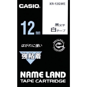 カシオ ネームランド用強粘着テープ12mm XR-12GWE