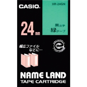 カシオ ネームランド用テープカートリッジ 粘着タイプ 24mm ネームランド用テープカートリッジ 粘着タイプ 24mm XR-24GN