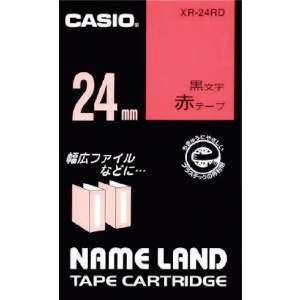 カシオ ネームランド用テープカートリッジ 粘着タイプ 24mm XR-24RD