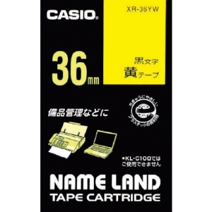 カシオ ネームランド用テープカートリッジ 粘着タイプ 36mm XR-36YW