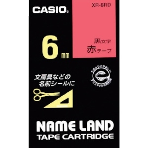 カシオ ネームランド用テープカートリッジ 粘着タイプ 6mm ネームランド用テープカートリッジ 粘着タイプ 6mm XR-6RD