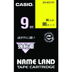 カシオ ネームランド用強粘着テープ9mm ネームランド用強粘着テープ9mm XR-9GYW