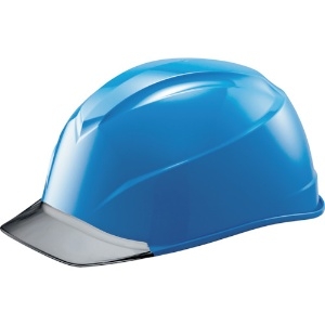 タニザワ エアライトS搭載ヘルメット(透明バイザータイプ・溝付) 透明バイザー:グレー/帽体色:青 エアライトS搭載ヘルメット(透明バイザータイプ・溝付) 透明バイザー:グレー/帽体色:青 123-JZV-V2-B1-J