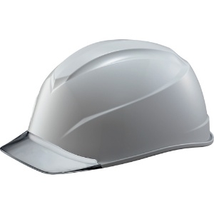 タニザワ エアライトS搭載ヘルメット(透明バイザータイプ・溝付) 透明バイザー:グレー/帽体色:グレー エアライトS搭載ヘルメット(透明バイザータイプ・溝付) 透明バイザー:グレー/帽体色:グレー 123-JZV-V2-GR5-J