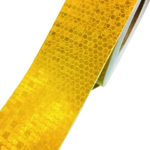 セーフラン 高輝度反射テープ 黄 幅50mm×50m 高輝度反射テープ 黄 幅50mm×50m 14353 画像2