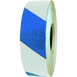 セーフラン 高輝度反射テープ 青白 幅50mm×50m 14358