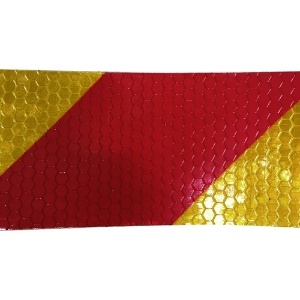 セーフラン 高輝度反射テープ 赤黄 幅50mm×50m 高輝度反射テープ 赤黄 幅50mm×50m 14360 画像2
