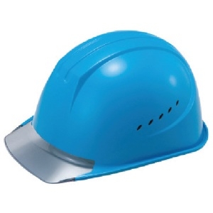タニザワ エアライト搭載ヘルメット通気孔付き(PC製・透明ひさし型) 帽体色 ブルー エアライト搭載ヘルメット通気孔付き(PC製・透明ひさし型) 帽体色 ブルー 1610-JZV-V2-B1-J