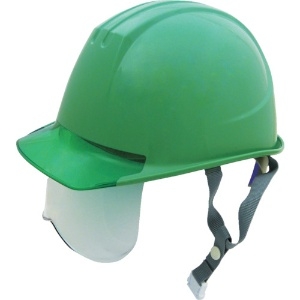 タニザワ エアライト搭載シールド面付ヘルメット 帽体色 グリーン エアライト搭載シールド面付ヘルメット 帽体色 グリーン 161VJ-SH-G2V3-J