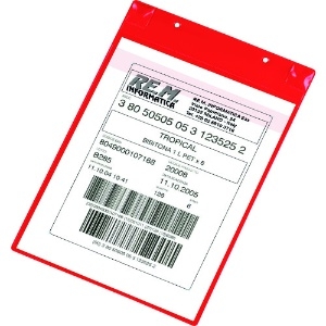 tarifold PVCポケット(マグネットタイプ)A4縦型 レッド 170103
