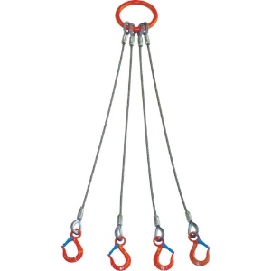 大洋 4本吊 ワイヤスリング 1.6t用×1.5m 4本吊 ワイヤスリング 1.6t用×1.5m 4WRS