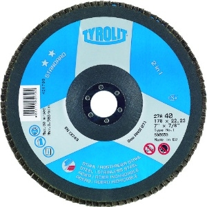 TYROLIT フラップディスク スタンダードタイプ 125mm #60 10枚入り フラップディスク スタンダードタイプ 125mm #60 10枚入り 537097_set