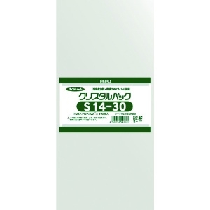 HEIKO OPP袋 テープなし クリスタルパック S14-30 6734600