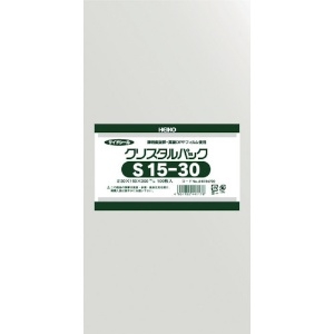 HEIKO OPP袋 テープなし クリスタルパック S15-30 OPP袋 テープなし クリスタルパック S15-30 6734700