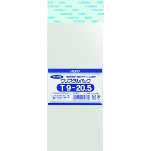 HEIKO OPP袋 テープ付き クリスタルパック T9-20.5 6740610