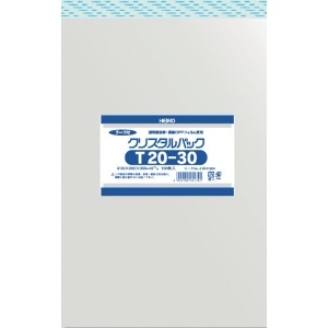 HEIKO OPP袋 テープ付き クリスタルパック T20-30 OPP袋 テープ付き クリスタルパック T20-30 6741900