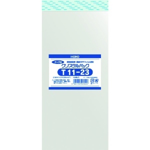 HEIKO OPP袋 テープ付き クリスタルパック T11-23 OPP袋 テープ付き クリスタルパック T11-23 6742100
